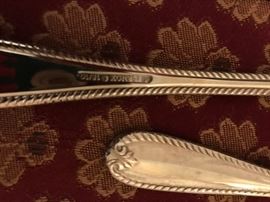 #24 Lenox Silverware set - 12piece Set w/5 serving pieces $100.00
