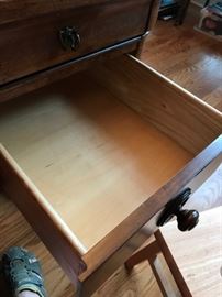 #26 Wood/Leather Top Desk w/flip-down keyboard area 65x35x30 $300.00
