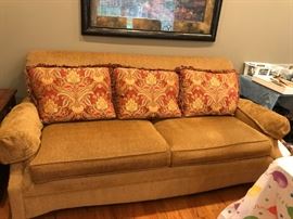 #34 Thomasville Sofa Gold 7ft $200.00
