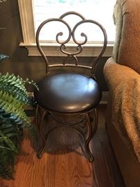 #32 Metal Vanity Chair 18" Tall $35.00
