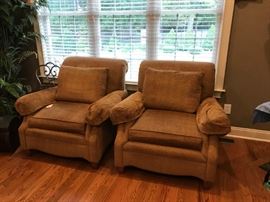 #33 (2) Thomasville Gold Side Chairs $150 each
