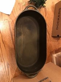 #54 Cast Iron Deep Fish Fryer Oval Pot $40.00
