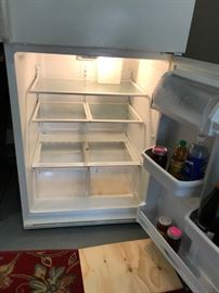 #58 Almond Whirlpool Frig FF 21cu w/ice maker ET1MHK $75.00
