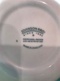 #74 Johnson Brothers - Athena Ironstone China approx. 12 place setting $250.00
