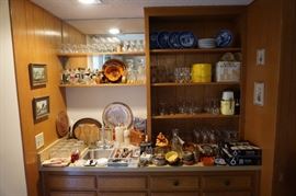 Bar area loaded with Bar Ware!