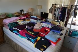 Vintage clothes 1960s to 90s.  Over the top sweaters, shirts, sweatshirts