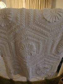 Large Heavy, Crochet Spread probably King Size.  Very Beautiful