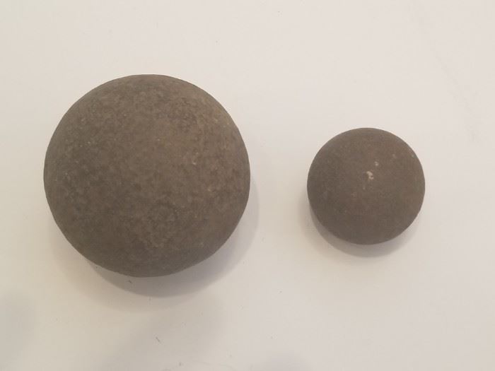 Civil War musket Ball and Cannon Ball