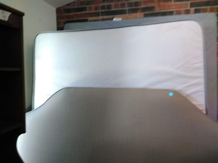 Double bed, box spring and headboard 