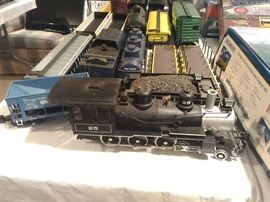 Many Large Scale Train Cars and Track