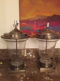 Restoration hardware pair of table lamps