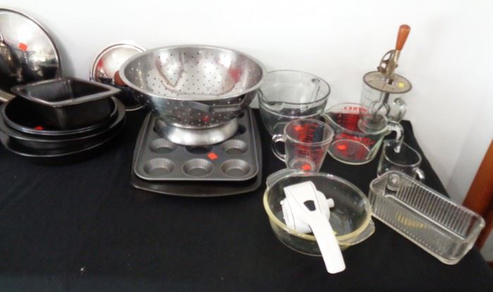 Pyrex Glassware Measuring Cups etc.