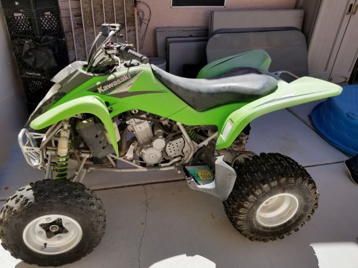 Kawasaki KFX 400 Quad. Available for preview and prebuy. 