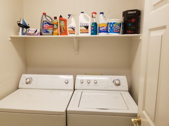 Gas Dryer, Washer, Cleaning Products