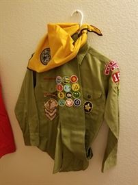 Vintage Boy scout uniforms and patches