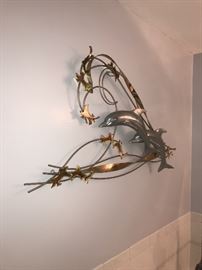 DOLPHIN METAL ART