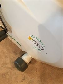 TUNTURI F510 RECUMBENT BIKE