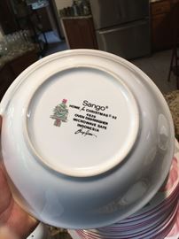 SANGO CHRISTMAS CHINA SET
