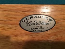 OLHAUSEN POOL TABLE