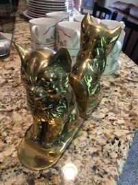 BRASS BOOKENDS
