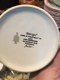 SANGO CHRISTMAS CHINA SET
