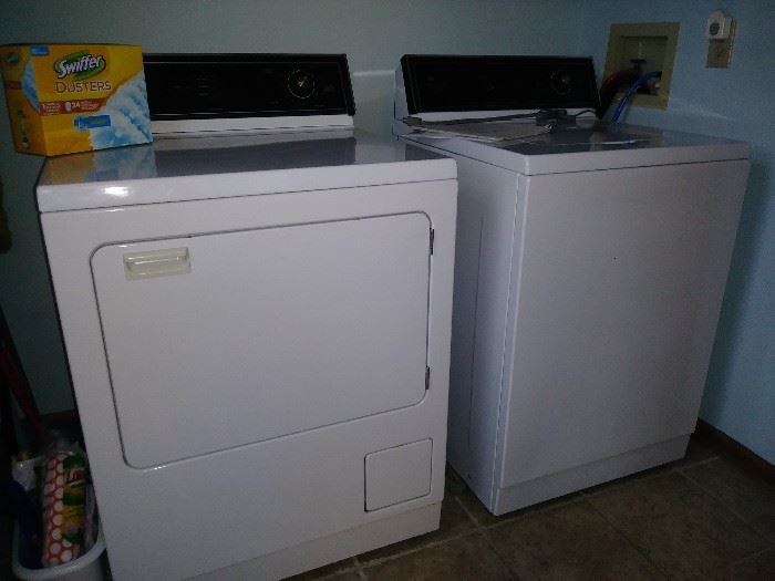 Maytag X large capacity washer and dryer