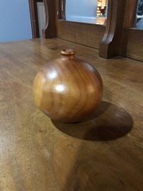 modernist wood bud vase
