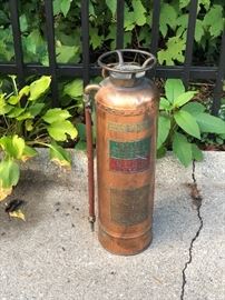 old fire extinguisher from the Charles T. Fisher estate