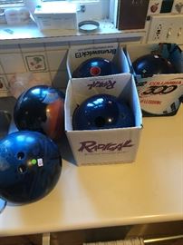 over 12 high end quality bowling balls
