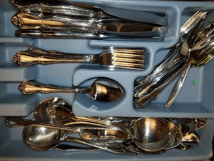 There are several complete sets of stainless