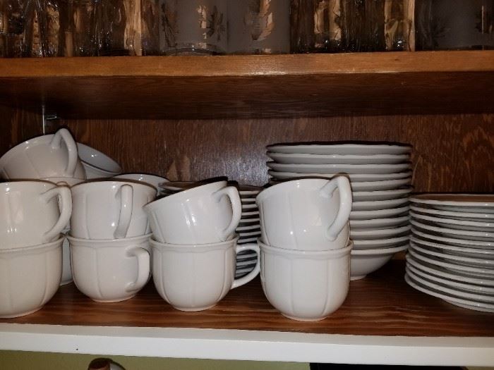 Set of White China