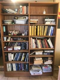 Large teak bookcase