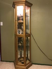 China cabinet with light
