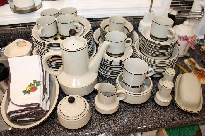 Large set of dishes
