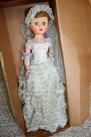 Vintage bride doll