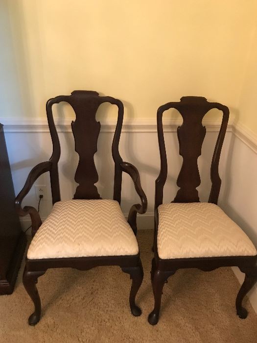 Henredon 18th Century Portfolio dining chairs-2 arm and 6 side chairs