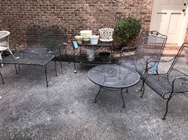 Wrought iron patio furniture