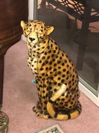 Vintage ceramic cheetah