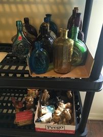 Vintage Glass Bottles and Banks