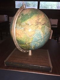 1966 Globe With Atlas