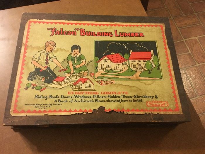 Vintage "falcon" Building Lumber Set