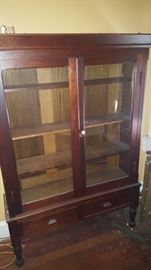 46" x 13" X 64.5" with lock and key