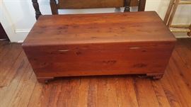 early 1900's cedar chest 37" x20.5" x19.5" tall