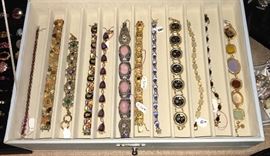 Great selection of Semiprecious Bracelets