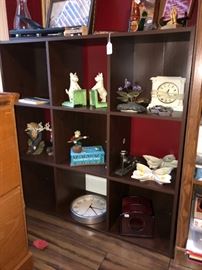 Variety of book ends and other items