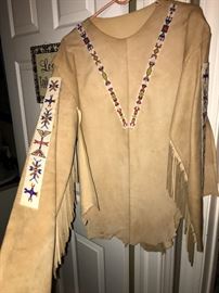 Buckskin Fringed and Beaded top