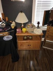 More Decorative items atop a TV Stand