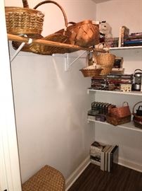 Baskets, books and videos