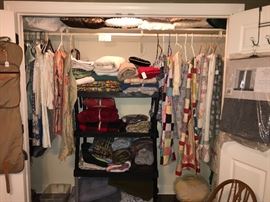 Vintage handmade quits, table linens, pillows and more