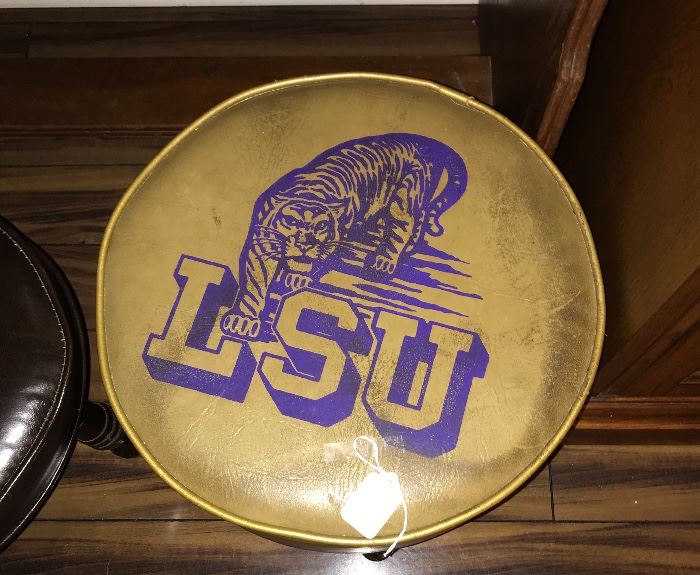 Vintage LSU Foot stool